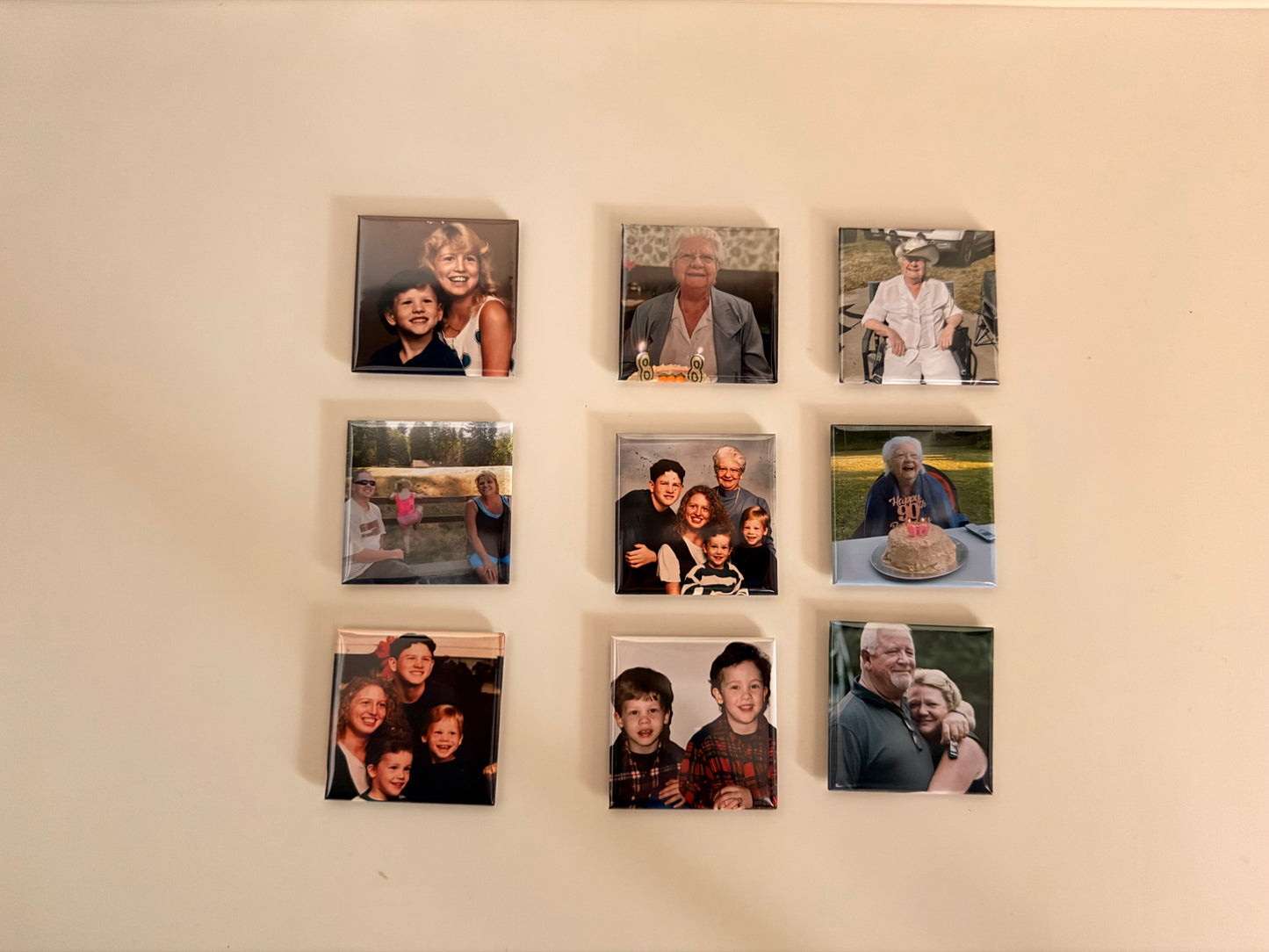 2x2 (6) custom photo magnets
